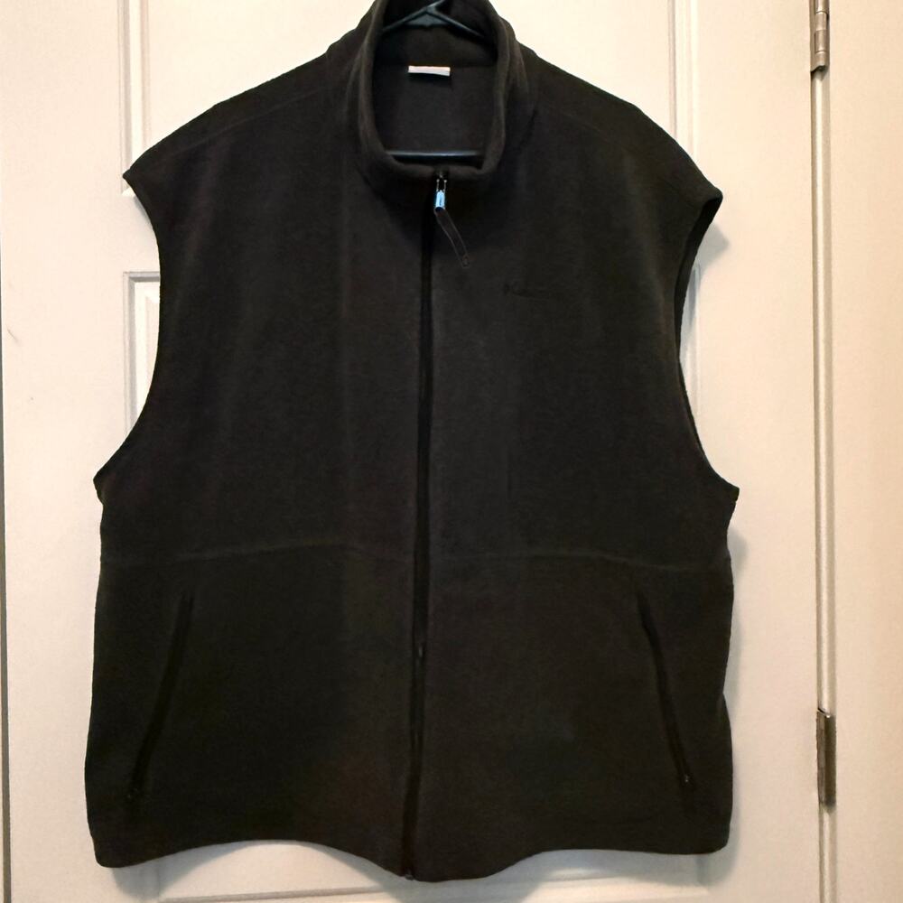 Columbia Fleece Vest Gray Mens 3X